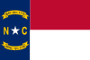Le drapeau de la Caroline du Nord.