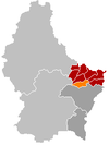 Localisation de Bech au Luxembourg
