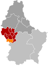 Localisation de Beckerich au Luxembourg