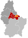 Localisation de Bettendorf au Luxembourg