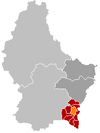 Localisation de Bous au Luxembourg