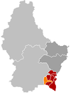 Localisation de Dalheim au Luxembourg