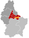 Localisation de Ermsdorf au Luxembourg