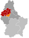 Localisation de Heiderscheid au Luxembourg