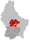 Localisation de Lintgen au Luxembourg