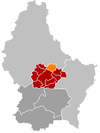 Localisation de Nommern au Luxembourg