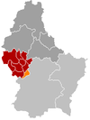 Localisation de Saeul au Luxembourg