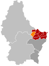 Localisation de Waldbillig au Luxembourg