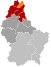 Localisation de Weiswampach au Luxembourg