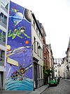 Mur BD Yoko Tsuno, Roger Leloup, Brussels.jpg