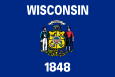 Le drapeau du Wisconsin