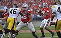 20091114 Justin Boren blocks for Terrelle Pryor.jpg