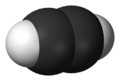 Structure tridimensionnelle de l'acétylène