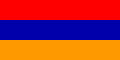 Drapeau de l'Arménie (tricolore horizontal)