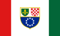 Drapeau de la Fédération de Bosnie-et-Herzégovine.