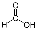 Formules de Lewis et 3D de l'acide méthanoïque