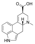 Structure de l'acide lysergique