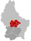 Localisation de Colmar-Berg dans le Luxembourg