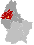 Localisation de Esch-sur-Sûre dans le Luxembourg