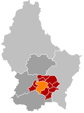 Localisation de Luxembourg dans le Luxembourg