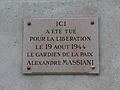 Panthéon de Paris plaque Libération de Paris.jpg