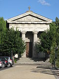 Photographie de la façade du temple protestant de Saumur.
