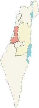Localisation de District centre en Israël