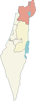 Localisation de District nord en Israël