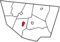 Map of Sullivan County Pennsylvania Highlighting Eagles Mere.png