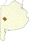 localisation de Guaminí dans la province de Buenos Aires
