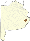 localisation de Maipú dans la province de Buenos Aires