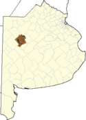 localisation de Pehuajó dans la province de Buenos Aires