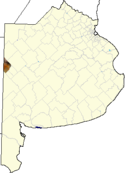 localisation de Pellegrini dans la province de Buenos Aires