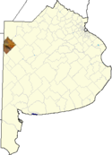 localisation de Rivadavia dans la province de Buenos Aires