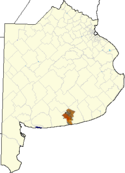localisation de San Cayetano dans la province de Buenos Aires