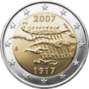 Pièce commémorative de 2€ de la Finlande en 2007