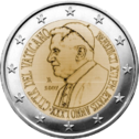 Pièce commémorative de 2 € du Vatican en 2007