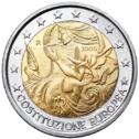 Pièce commémorative de 2€ de l'Italie en 2005
