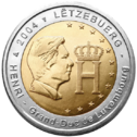 Pièce commémorative de 2€ du Luxembourg en 2004