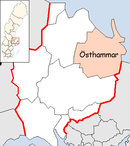 Localisation de la commune d'Östhammar