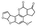Structure moléculaire de l'aflatoxine B1