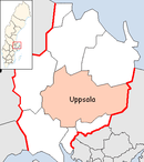 Localisation de la commune d'Uppsala