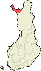 Localisation d'Enontekiö en Finlande