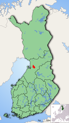 Localisation d'Ylikiiminki en Finlande