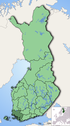 Localisation du Varsinais-Suomi