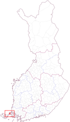 Localisation d'Iniö en Finlande