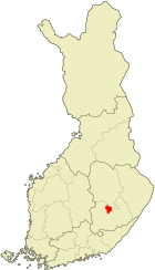 Localisation de Joroinen en Finlande
