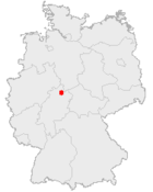 Position géographique de Cassel en Allemagne