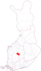 Localisation de Keuruu en Finlande