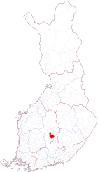 Localisation de Korpilahti en Finlande